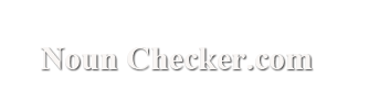 Noun Checker